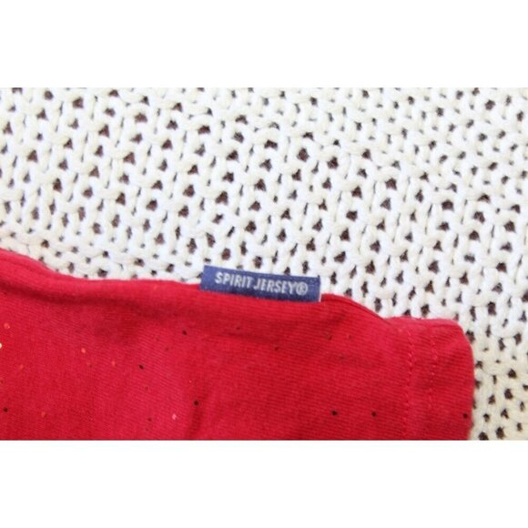 Disney Spirit Red Jersey Kids Size Medium Minnie Mouse Long sleeves Cotton Top - Picture 9 of 10